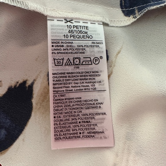 BNWT Banana Republic Strappy Asymmetric Midi Dress Size 10 Petite - Picture 6 of 6